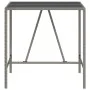 High bar table with gray PE rattan glass surface 110x70x110 cm by vidaXL, Garden tables - Ref: Foro24-362589, Price: 133,54 €...