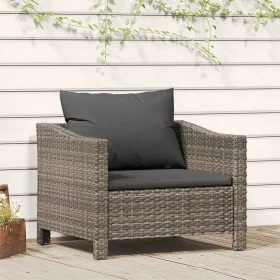 Garden armchair with gray synthetic rattan cushion by vidaXL, Garden sets - Ref: Foro24-362693, Price: 117,13 €, Discount: %