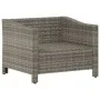 Sillón de jardín con cojín ratán sintético gris de vidaXL, Conjuntos de jardín - Ref: Foro24-362693, Precio: 119,03 €, Descue...