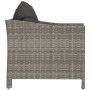 Sillón de jardín con cojín ratán sintético gris de vidaXL, Conjuntos de jardín - Ref: Foro24-362693, Precio: 122,19 €, Descue...
