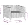 Garden armchair with gray synthetic rattan cushion by vidaXL, Garden sets - Ref: Foro24-362693, Price: 122,19 €, Discount: %