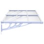 Gray and transparent polycarbonate door canopy 152.5x90 cm by vidaXL, Awnings - Ref: Foro24-153691, Price: 63,75 €, Discount: %