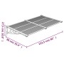 Graues und transparentes Polycarbonat-Türvordach, 152,5 x 90 cm von vidaXL, Markisen - Ref: Foro24-153691, Preis: 63,75 €, Ra...