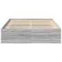Estructura de cama Sonoma gris 140x200 cm