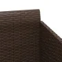 Tumbona con cojines ratán sintético marrón 182x118x63 cm de vidaXL, Camas para exteriores - Ref: Foro24-362266, Precio: 298,2...