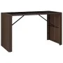 Stehtischplatte Glas PE Rattan braun 185x80x110 cm von vidaXL, Gartentische - Ref: Foro24-362599, Preis: 182,73 €, Rabatt: %