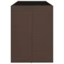 Stehtischplatte Glas PE Rattan braun 185x80x110 cm von vidaXL, Gartentische - Ref: Foro24-362599, Preis: 182,73 €, Rabatt: %