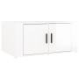 Couchtisch aus glänzend weißem Sperrholz, 80 x 50 x 36 cm von vidaXL, Couchtisch - Ref: Foro24-816514, Preis: 62,59 €, Rabatt: %