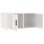 Couchtisch aus glänzend weißem Sperrholz, 80 x 50 x 36 cm von vidaXL, Couchtisch - Ref: Foro24-816514, Preis: 62,59 €, Rabatt: %