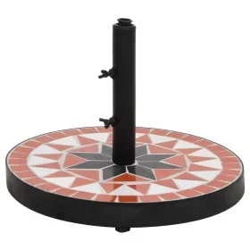 Runder Schirmständer aus Terrakotta und Weiß, 12 kg von vidaXL, Schirmständer - Ref: Foro24-362217, Preis: 86,16 €, Rabatt: %