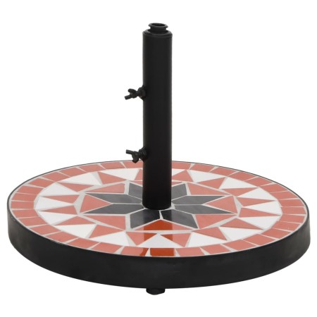 Runder Schirmständer aus Terrakotta und Weiß, 12 kg von vidaXL, Schirmständer - Ref: Foro24-362217, Preis: 87,86 €, Rabatt: %