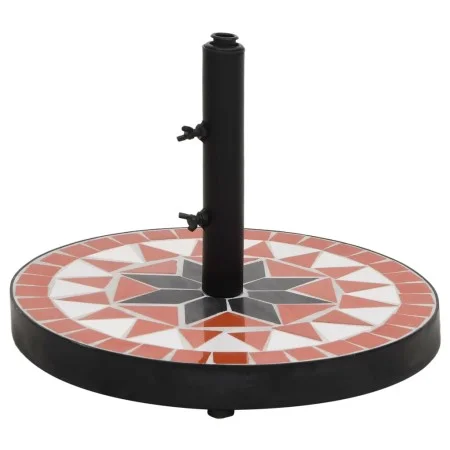 Terracotta and white round umbrella base 12 kg by vidaXL, Umbrella bases - Ref: Foro24-362217, Price: 86,12 €, Discount: %