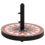 Terracotta and white round umbrella base 12 kg by vidaXL, Umbrella bases - Ref: Foro24-362217, Price: 86,12 €, Discount: %