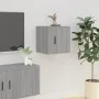 Sonoma gray wall-mounted TV cabinet 40x34.5x40 cm by vidaXL, TV Furniture - Ref: Foro24-816652, Price: 30,49 €, Discount: %