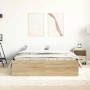 Estructura de cama roble Sonoma 150x200 cm