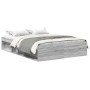 Estructura de cama gris Sonoma 150x200 cm
