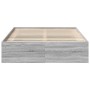 Estructura de cama gris Sonoma 150x200 cm