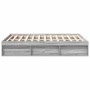 Estructura de cama gris Sonoma 150x200 cm