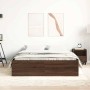 Estructura de cama roble marrón 150x200 cm