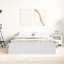 Estructura de cama blanca 160x200 cm