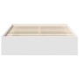 Estructura de cama blanca 160x200 cm
