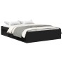 Estructura de cama negra 160x200 cm