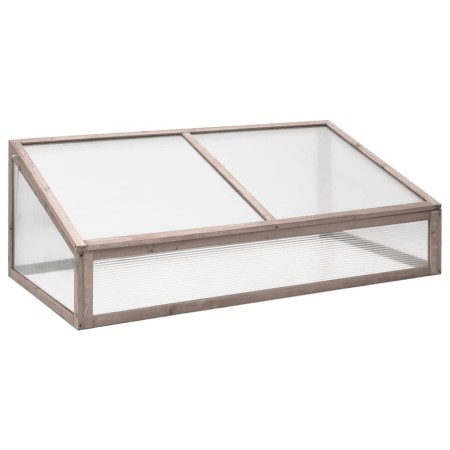 Gewächshaus aus grauem Tannenholz, 110 x 58,5 x 39 cm von vidaXL, Gewächshäuser - Ref: Foro24-362647, Preis: 62,34 €, Rabatt: %