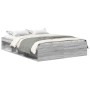 Estructura de cama Sonoma gris 160x200 cm
