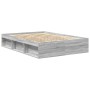 Estructura de cama Sonoma gris 160x200 cm
