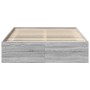 Estructura de cama Sonoma gris 160x200 cm