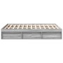 Estructura de cama Sonoma gris 160x200 cm