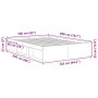 Estructura de cama Sonoma gris 160x200 cm