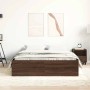 Estructura de cama roble marrón 160x200 cm