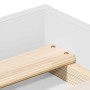 Estructura de cama doble sin colchón blanco 180x200 cm