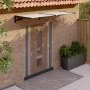 Black and transparent polycarbonate door canopy 239x90 cm by vidaXL, Awnings - Ref: Foro24-153686, Price: 80,53 €, Discount: %