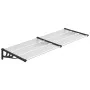 Black and transparent polycarbonate door canopy 239x90 cm by vidaXL, Awnings - Ref: Foro24-153686, Price: 80,53 €, Discount: %