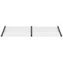 Marquesina puerta policarbonato negro y transparente 239x90 cm de vidaXL, Toldos - Ref: Foro24-153686, Precio: 80,43 €, Descu...
