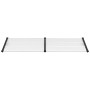 Türvordach aus schwarzem und transparentem Polycarbonat, 239 x 90 cm von vidaXL, Markisen - Ref: Foro24-153686, Preis: 81,78 ...