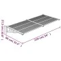 Black and transparent polycarbonate door canopy 239x90 cm by vidaXL, Awnings - Ref: Foro24-153686, Price: 80,53 €, Discount: %