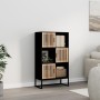 Hohes schwarzes Sperrholz-Sideboard 70x35x125 cm von vidaXL, Schließfächer und Lagerschränke - Ref: Foro24-352137, Preis: 142...