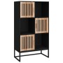 Hohes schwarzes Sperrholz-Sideboard 70x35x125 cm von vidaXL, Schließfächer und Lagerschränke - Ref: Foro24-352137, Preis: 142...