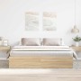 Estructura de cama roble Sonoma 180x200 cm