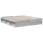 Estructura de cama gris Sonoma 180x200 cm