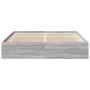 Estructura de cama gris Sonoma 180x200 cm