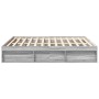 Estructura de cama gris Sonoma 180x200 cm