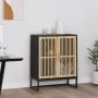 Black plywood sideboard 60x30x75 cm by vidaXL, Lockers and storage cabinets - Ref: Foro24-352110, Price: 106,00 €, Discount: %