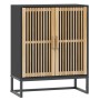 Sideboard aus schwarzem Sperrholz 60x30x75 cm von vidaXL, Schließfächer und Lagerschränke - Ref: Foro24-352110, Preis: 98,80 ...