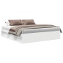 Estructura de cama blanca 200x200 cm