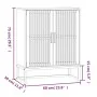 Black plywood sideboard 60x30x75 cm by vidaXL, Lockers and storage cabinets - Ref: Foro24-352110, Price: 106,00 €, Discount: %