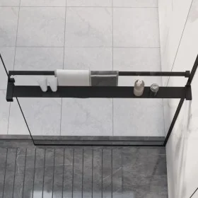 Wandduschablage aus schwarzem Aluminium 80 cm von vidaXL, Badezimmerzubehör - Ref: Foro24-153615, Preis: 43,43 €, Rabatt: %